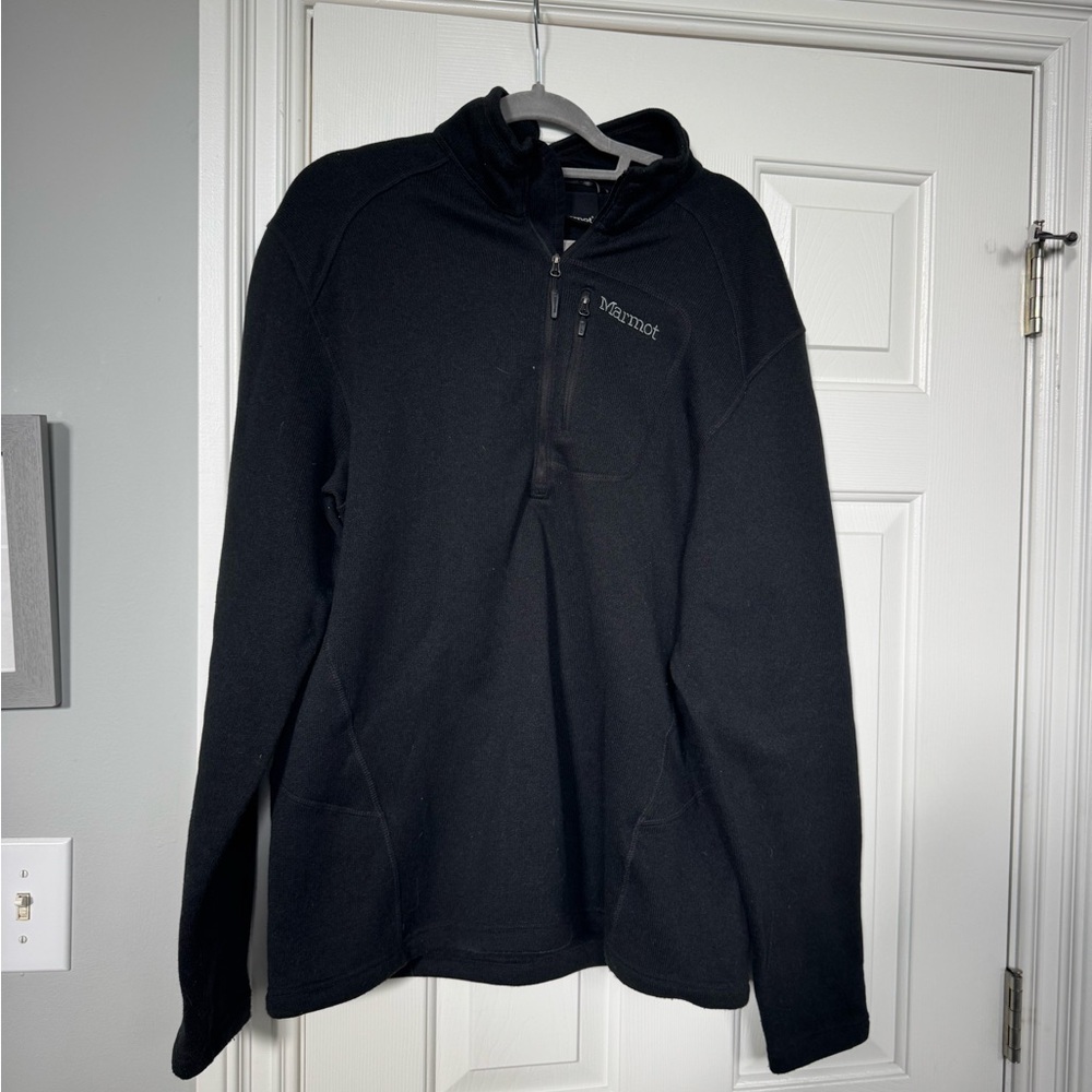 Marmot Men’s Black Half-Zip Fleece Pullover